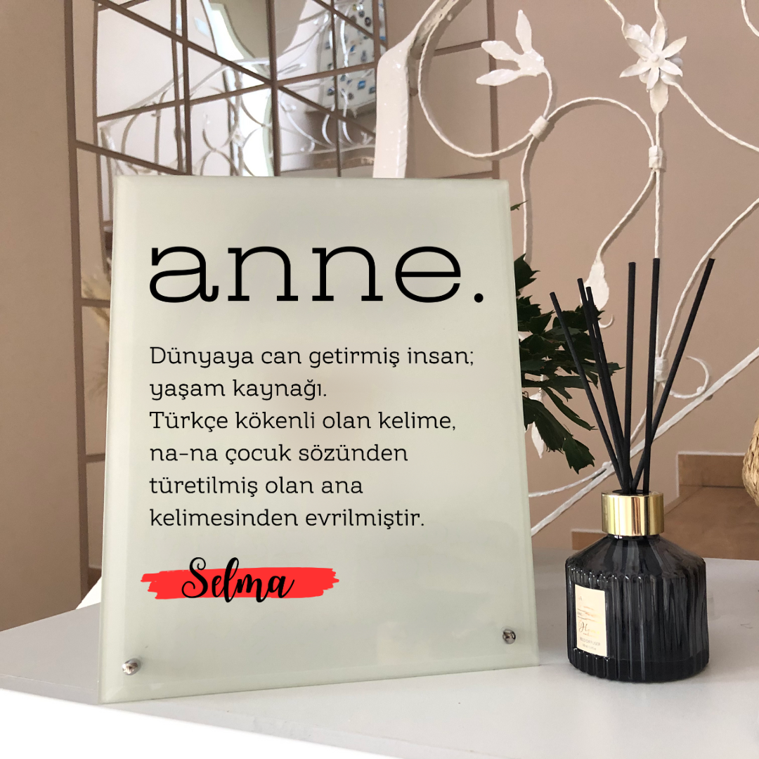 Anne - Glasaufsteller Hochformat (Personalisiert)