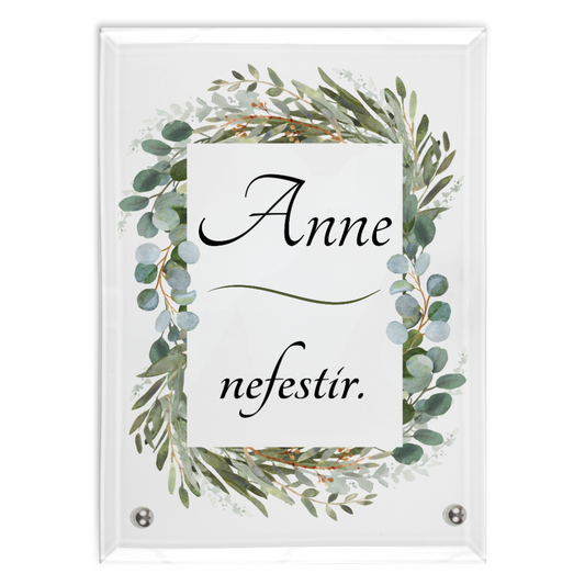 Anne, nefestir - Glasaufsteller Hochformat